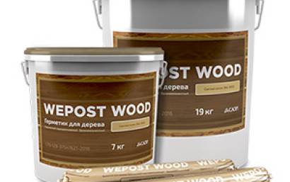 Герметики строительного назначения — Герметик для деревянного домостроения Wepost Wood — фото